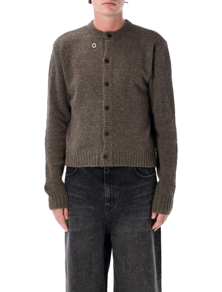 Tonywack Textured Knit Button-Down Cropped Cardigan