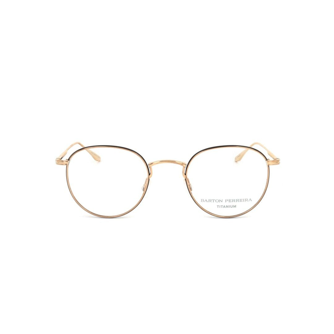 Barton Perreira Bp5036 500Sk Thin Round Metal Framed Eyeglasses With Golden Finish