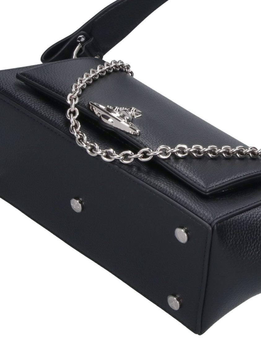 Vivienne Westwood "Hazel" Medium Handbag – Black