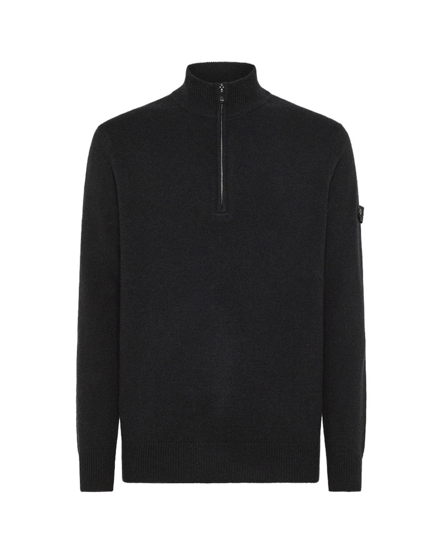 Peuterey Half-Zip Knit Sweater In Premium Yak-Wool Blend