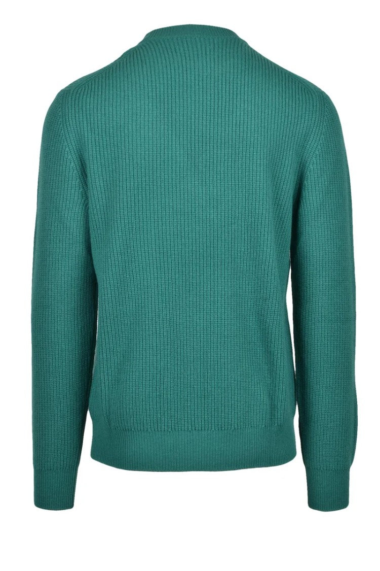 Ballantyne Ribbed Wool Sweater - Green