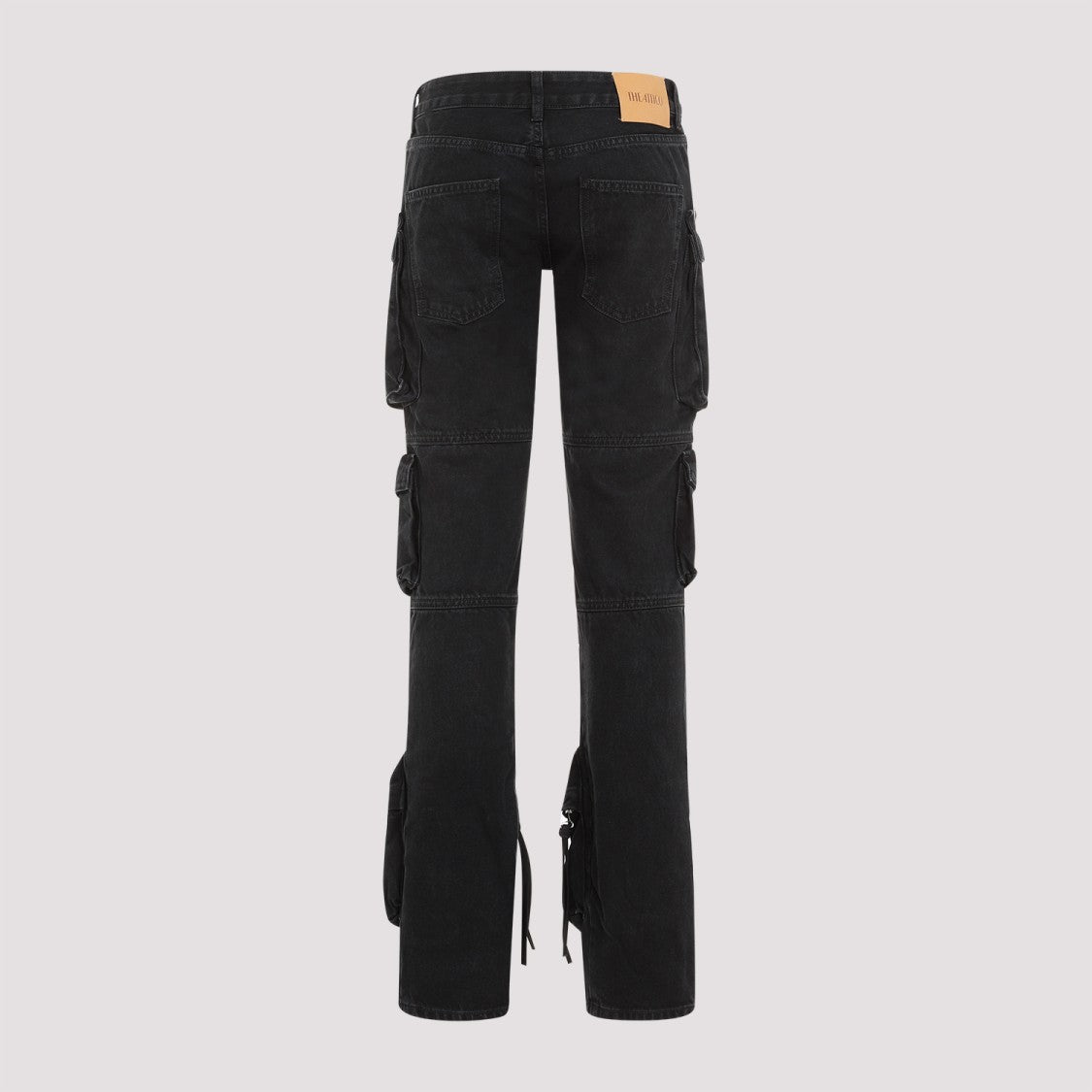 The Attico Black Cotton Essie Jeans