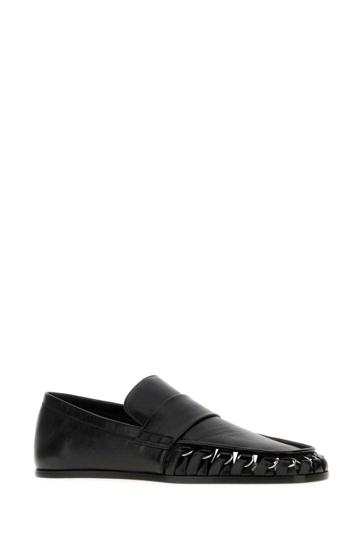 Jil Sander Black Leather Nikki Loafers