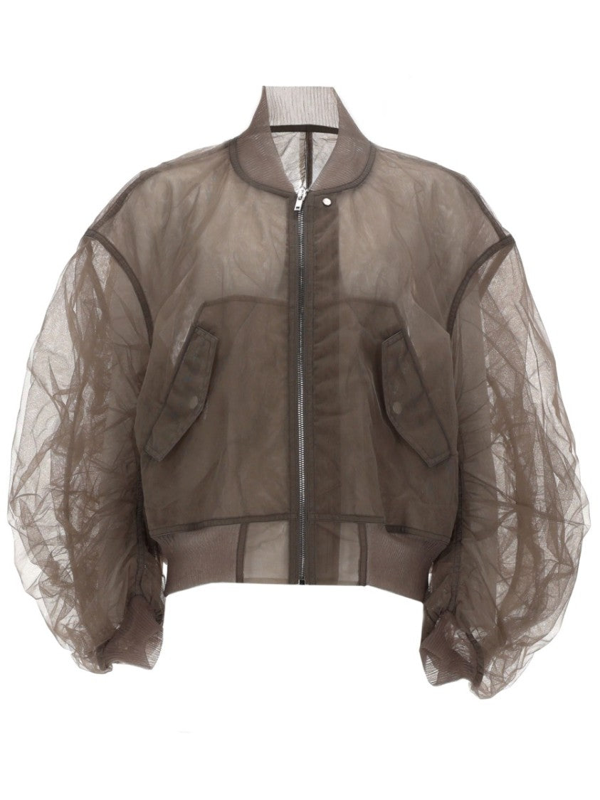 Rick Owens Secchia Flight Translucent Nylon Bomber Jacket