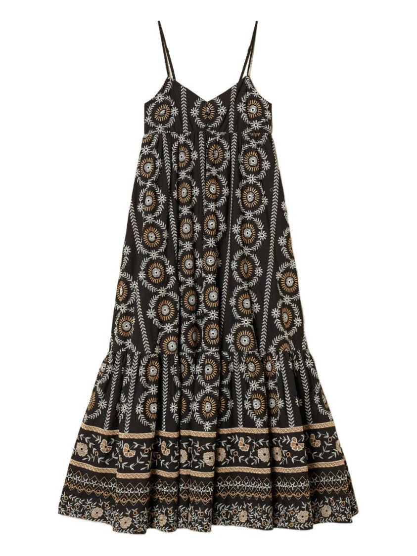 Twinset U&B Black Floral Broderie Anglaise Day Dress