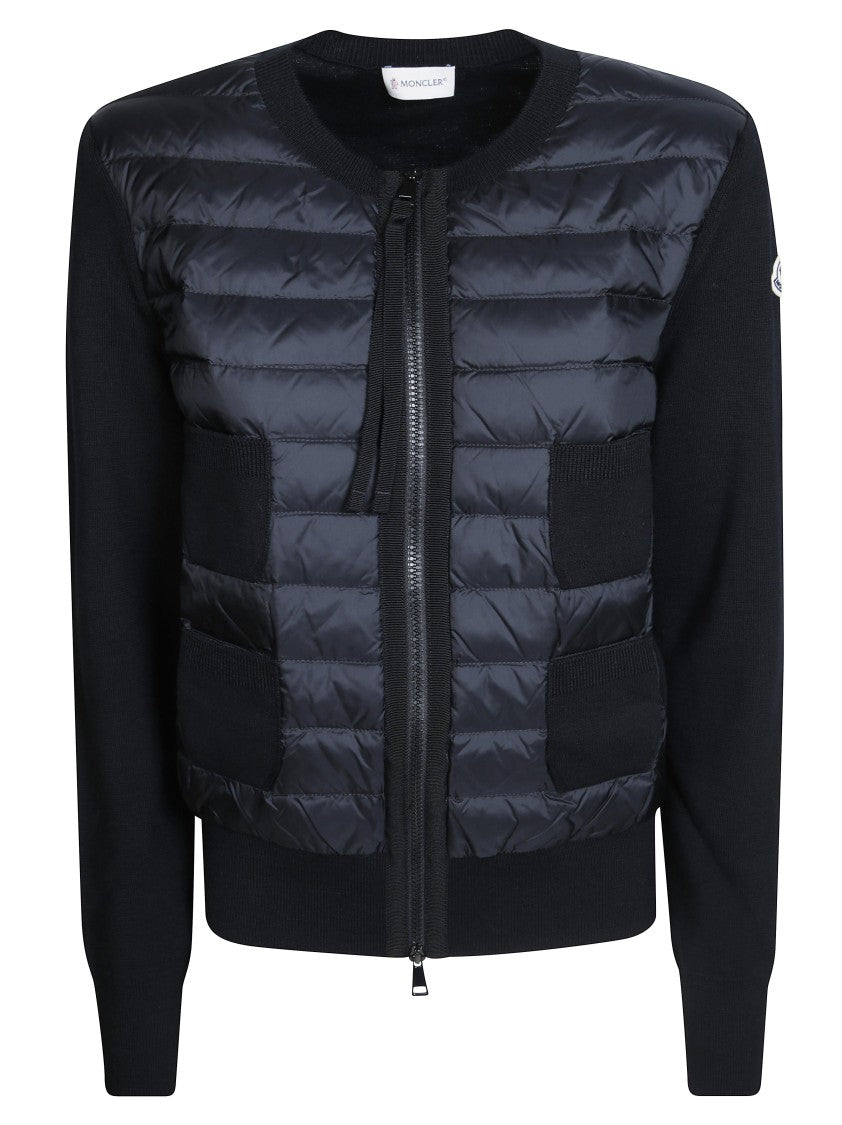 Moncler Quilted Front Fitted Cardigan