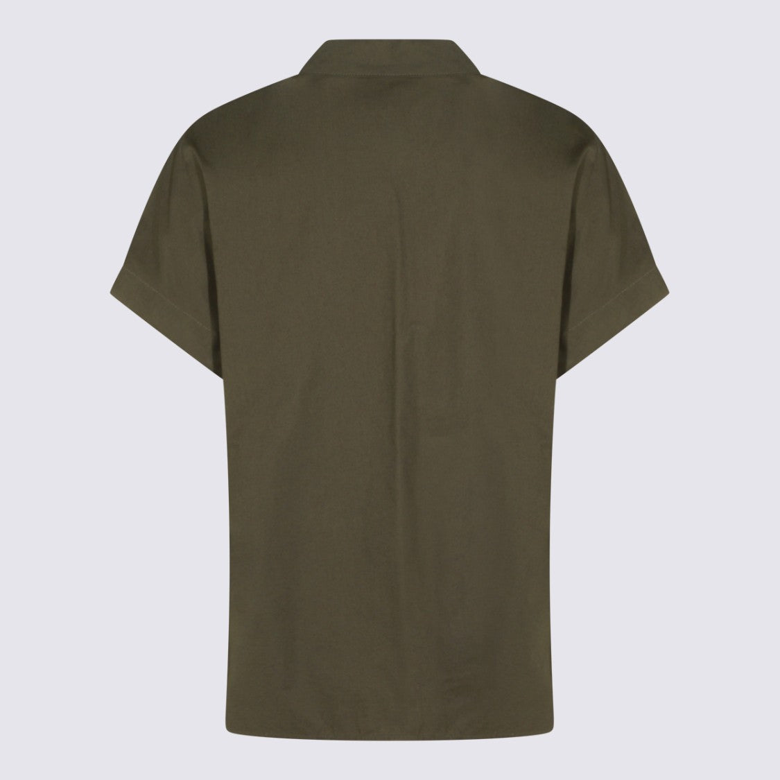 Nine In The Morning Stand Collar Shirt With Partial Placket