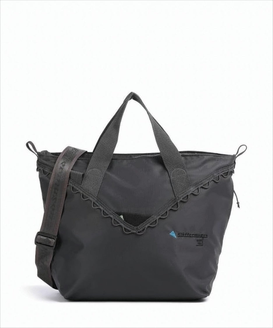 Klattermusen Spacious Black Duffle Bag With Adjustable Strap