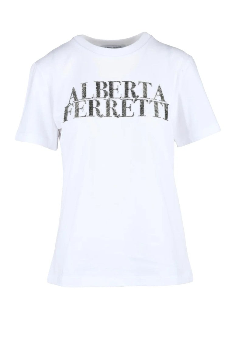 Alberta Ferretti Cotton T-Shirt - White