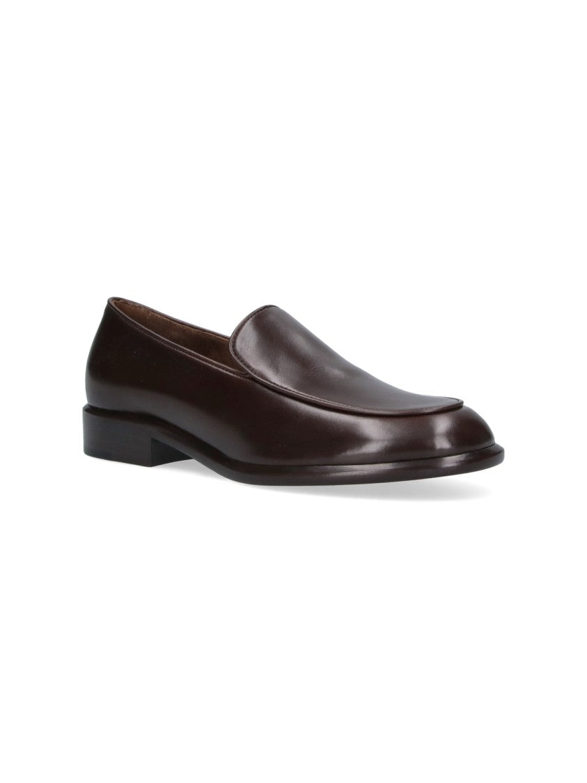 Khaite Brown Miles Rounded Toe Moccasins