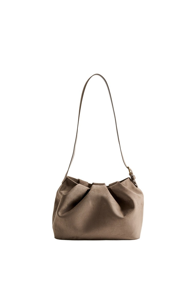 Themoirè Lara Suede Handbag