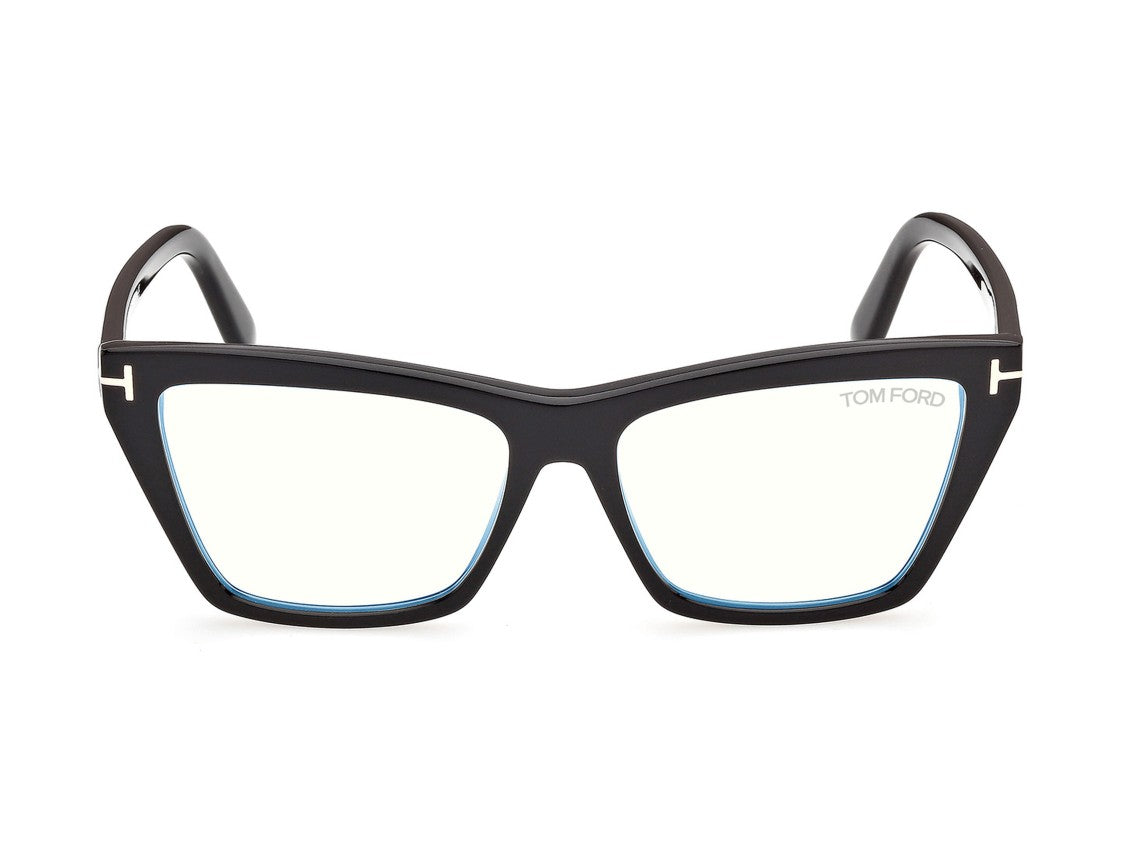 Tom Ford Ft6189-B Oversized Silver Detail Acetate Square Sunglasses
