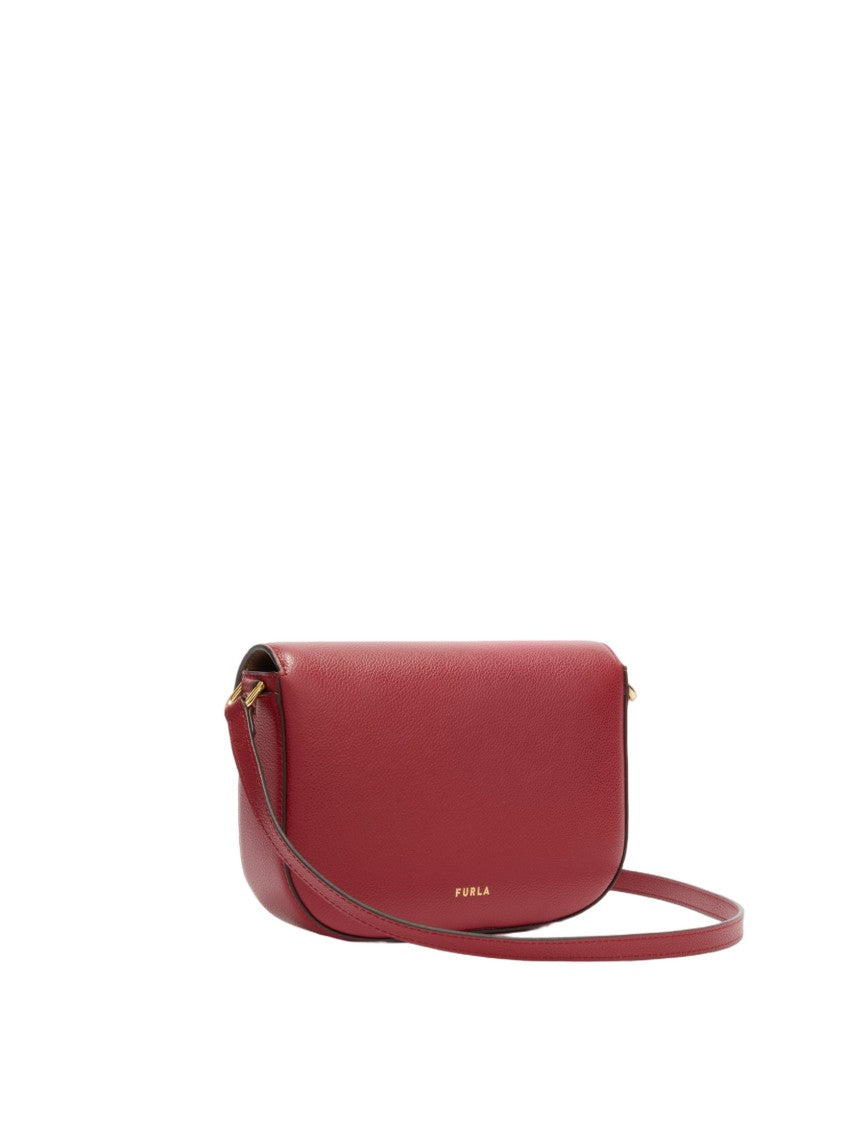 Furla Moonlight S Crossbody Bag In Cherry Leather