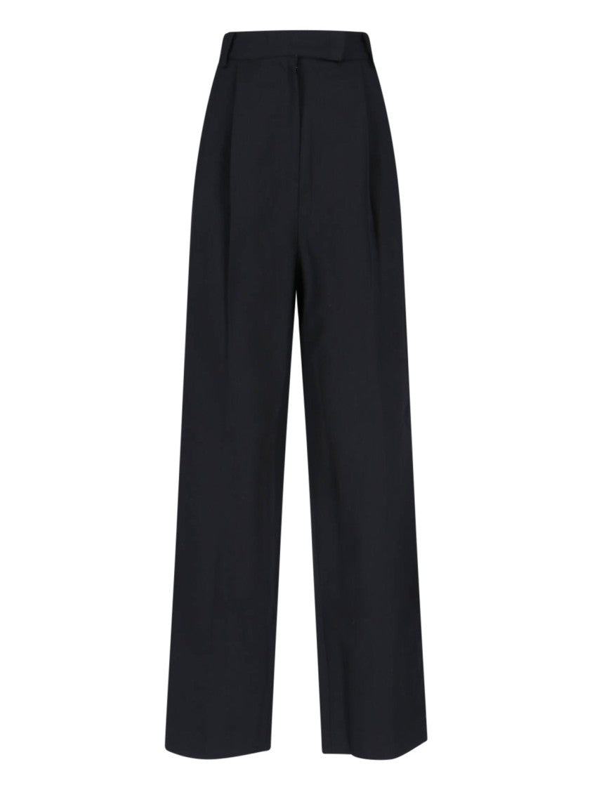 The Frankie Shop Straight-Leg Trousers With Front Pleats And Tailored Design