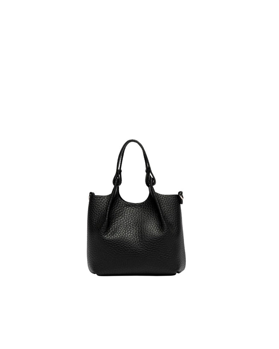 Gianni Chiarini Black Dua Leather Crossbody Bag