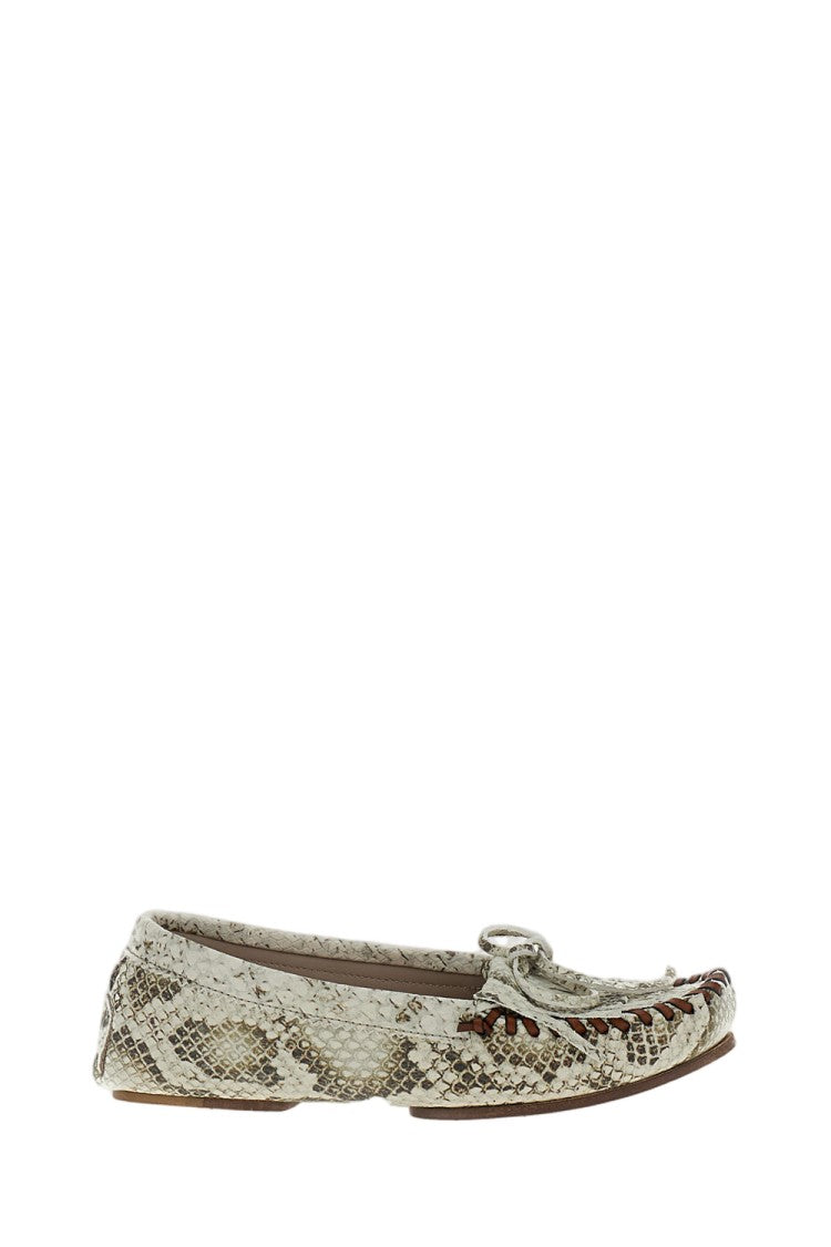Paris Texas Indiana Python-Effect Loafers