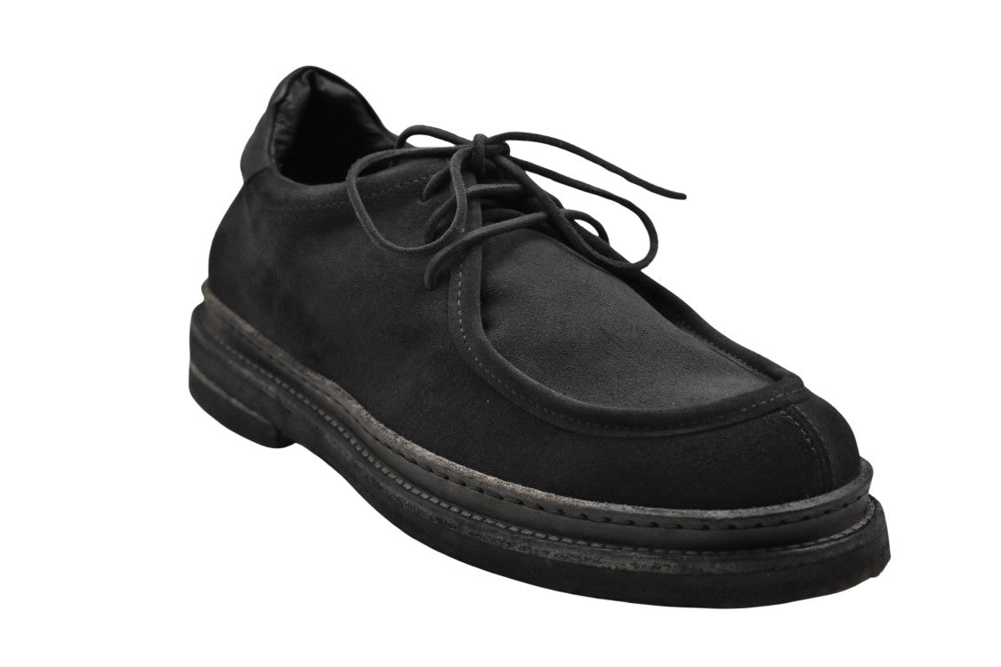 Ernesto Dolani Graphite Low-Top Lace-Up Shoes With Rugged Sole