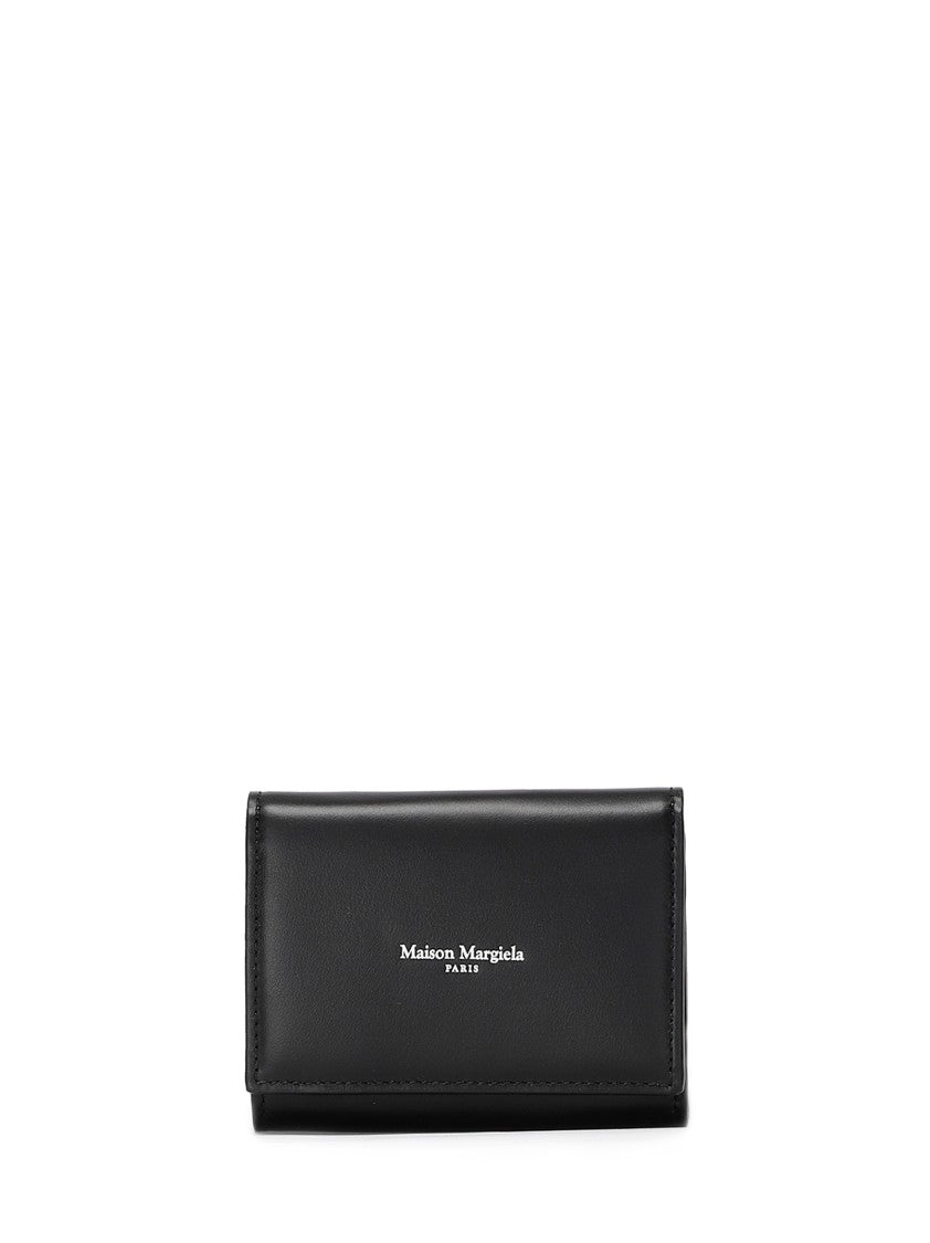 Maison Margiela Compact Black Leather Wallet