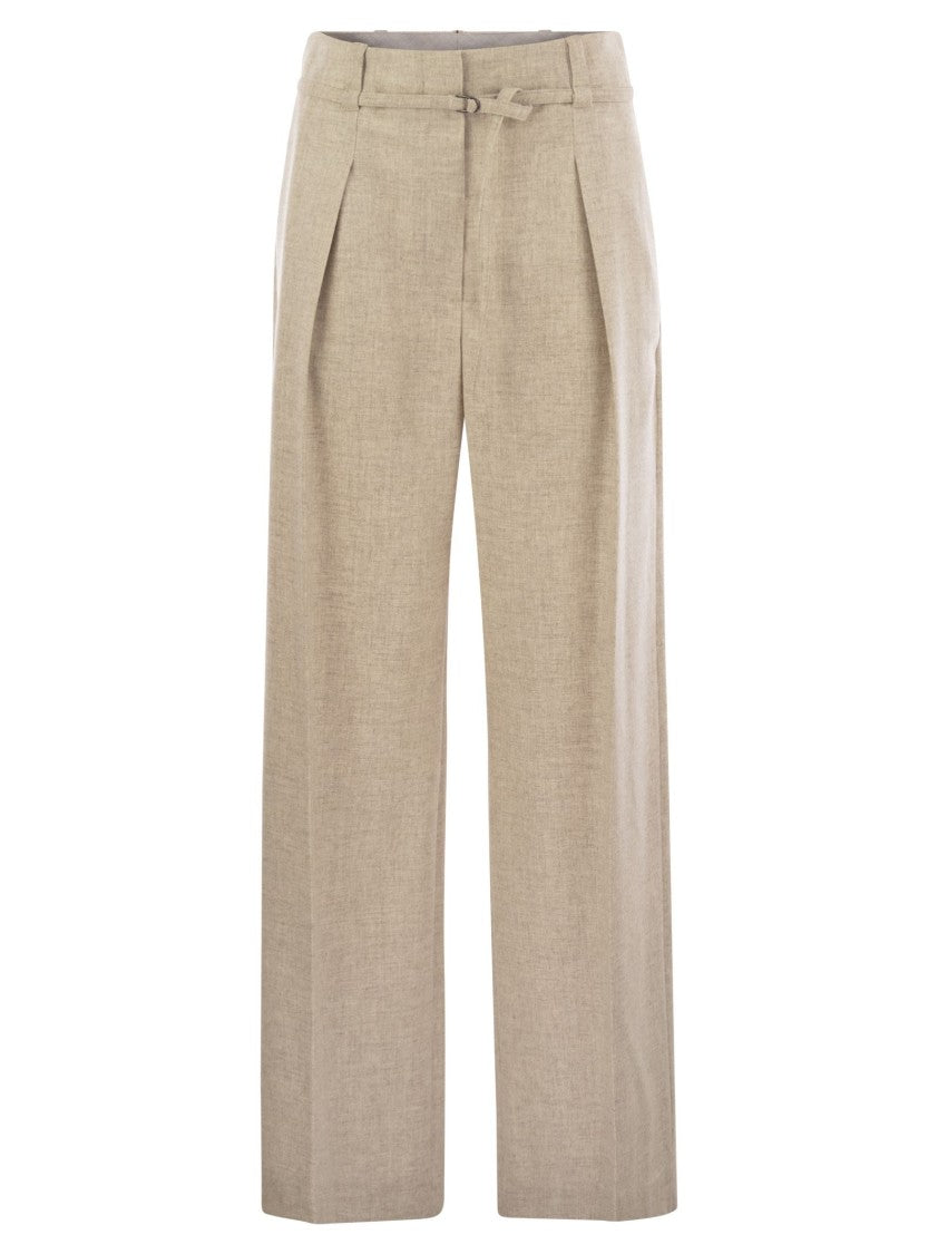 Brunello Cucinelli Virgin Wool And Cashmere Trousers