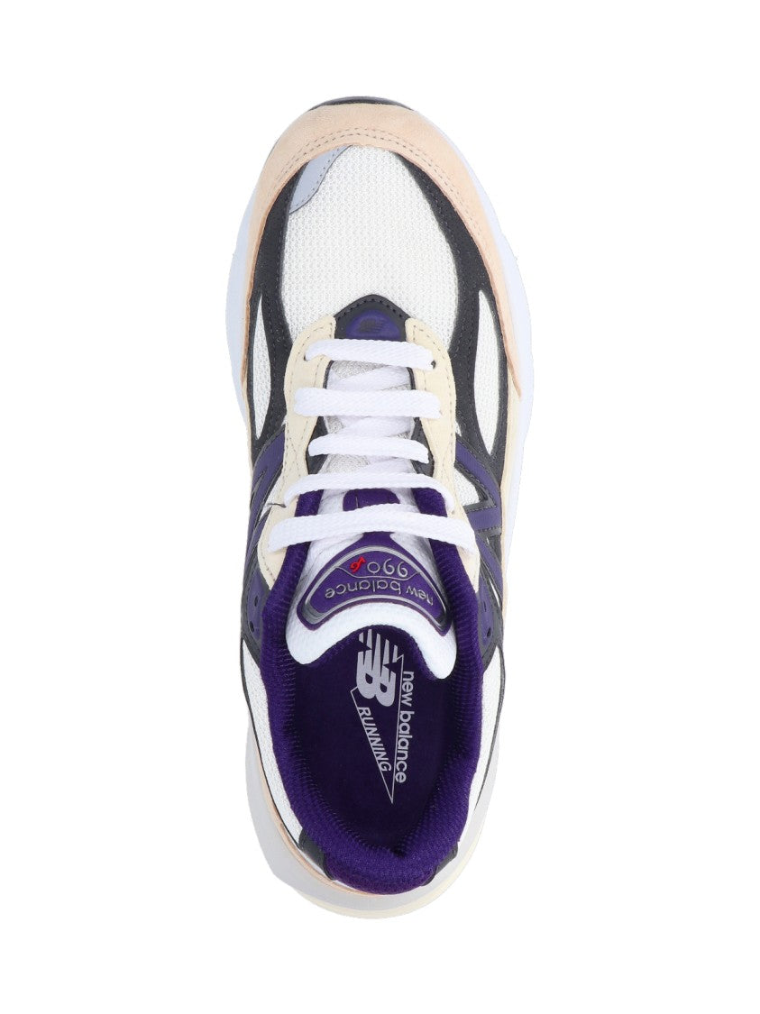 New Balance 990V6 Sneakers In Suede And Multicolor Mesh