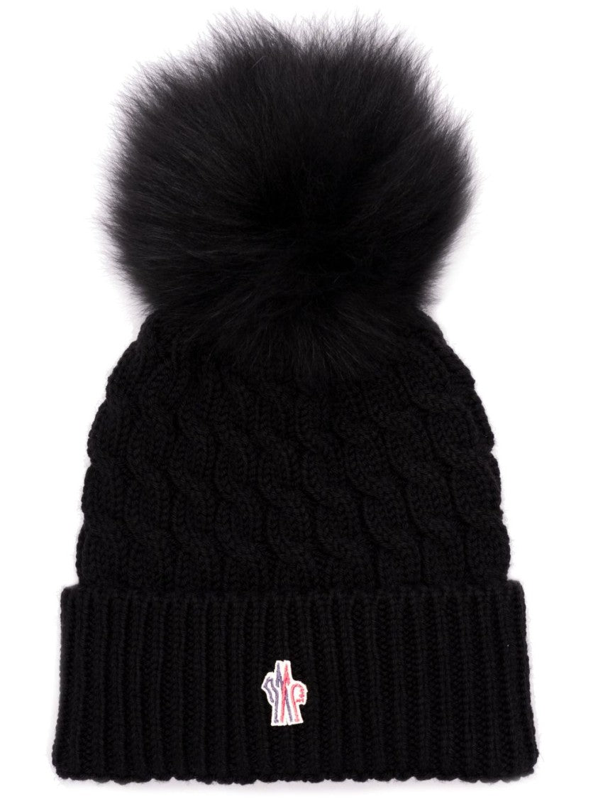 Moncler Grenoble Ribbed Knit Beanie Hat
