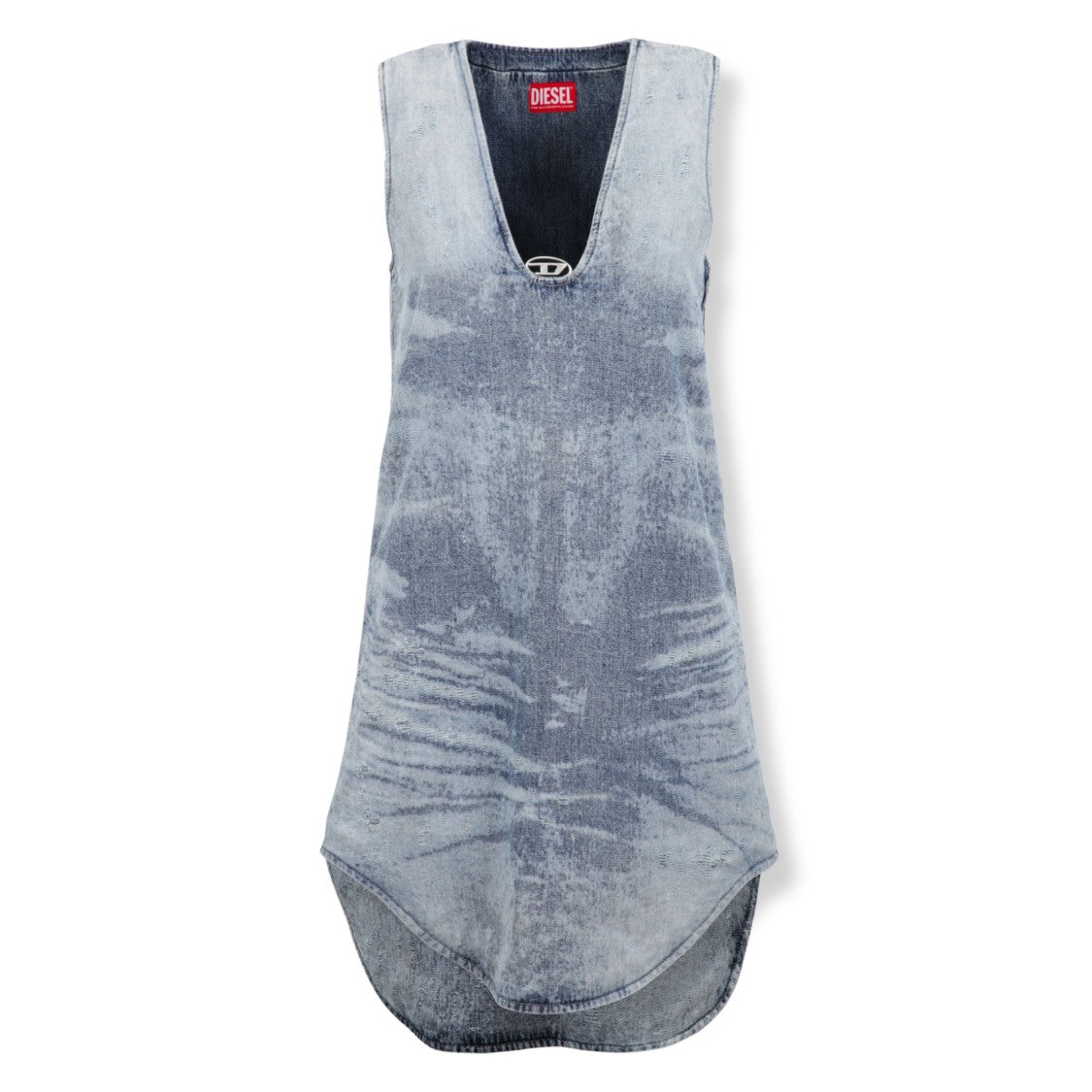Diesel Cotton Dress With Silhouette And Appeal