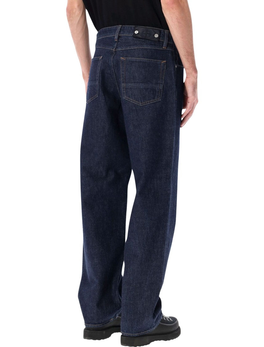 Stone Island Indigo Rinsed Denim Loose Jeans