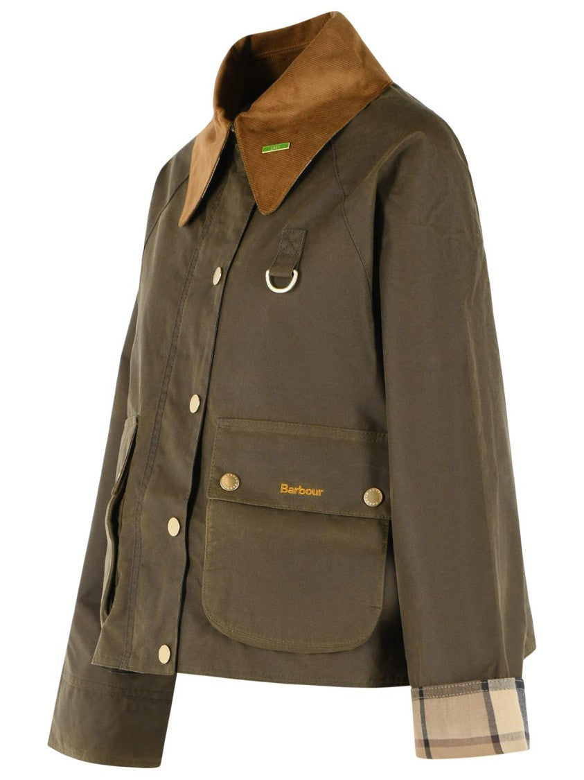 Barbour Modern Spey Waxed Cotton Jacket - Green