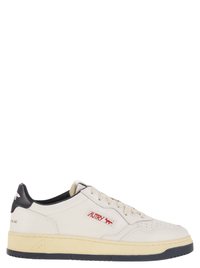 Autry X Maison Kitsuné Medalist Low-Top Sneakers
