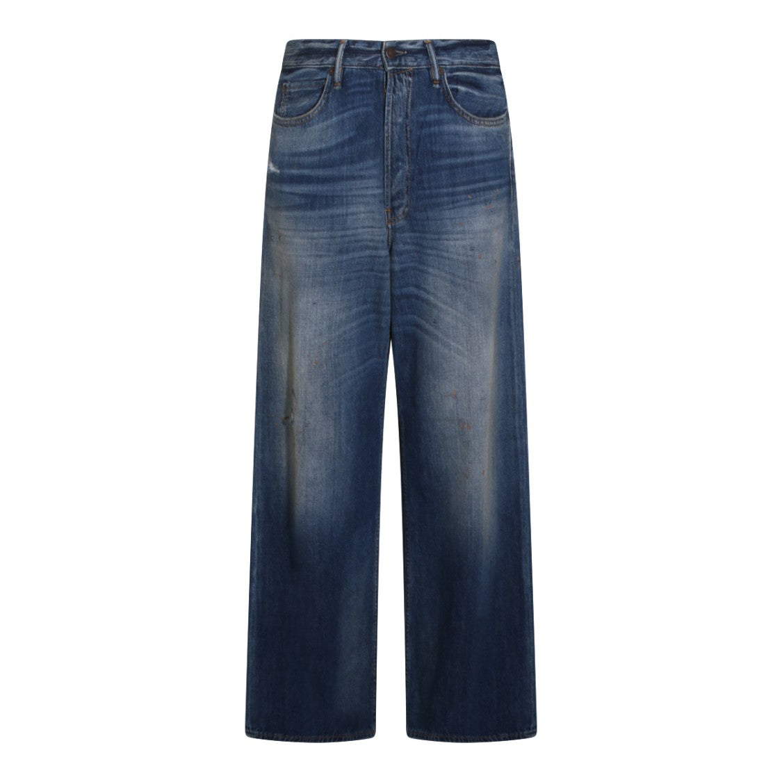 Acne Studios Medium Blue Straight-Leg Jeans With Five-Pocket Design