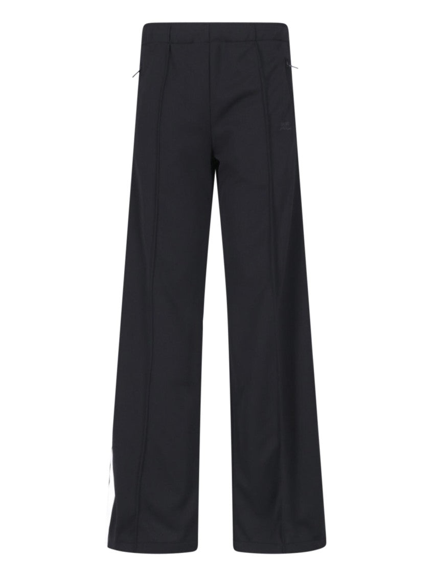 Courrèges Black Straight-Leg Sports Pants