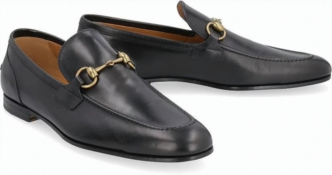 Gucci Classic Black Calf Leather Loafers