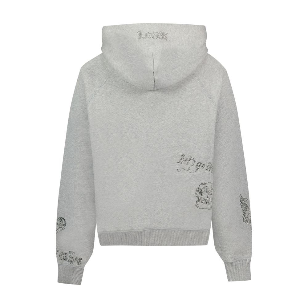 Zadig & Voltaire Georgy Mo Multicusto Strass Sweat Top - Cotton - Grey