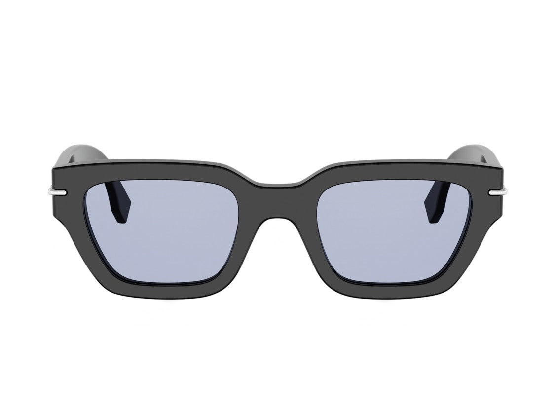 Fendi Glossy Fe40191i Oversized Square Acetate Sunglasses