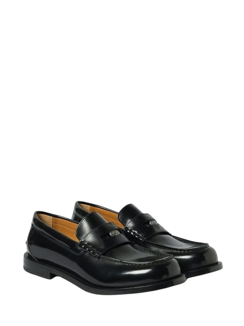 Gucci Polished Calf Leather Loafers