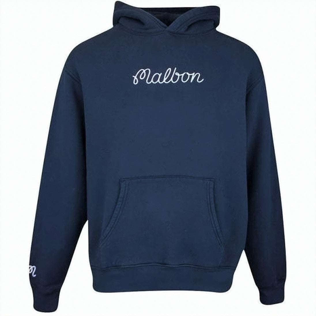 Malbon Long-Sleeve Hoodie With Front Kangaroo Pocket