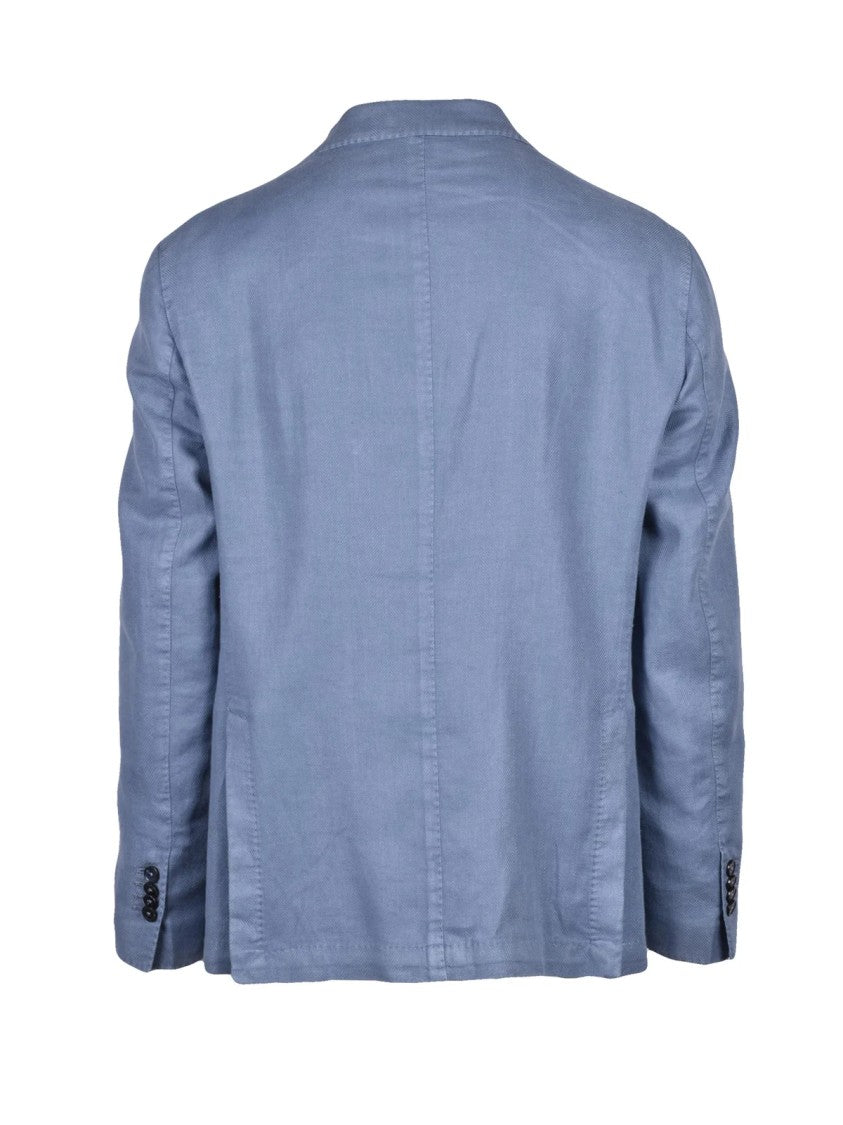 L.B.M. 1911 Blue Linen Cotton Jacket
