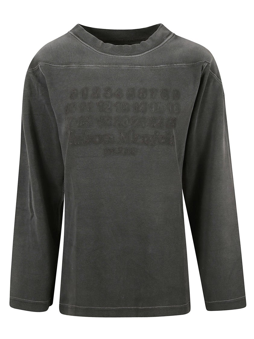 Maison Margiela Textured Black Knit Sweater