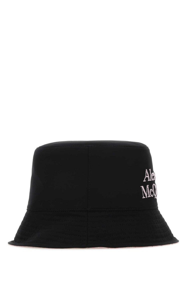 Alexander Mcqueen Black Nylon Reversible Hat