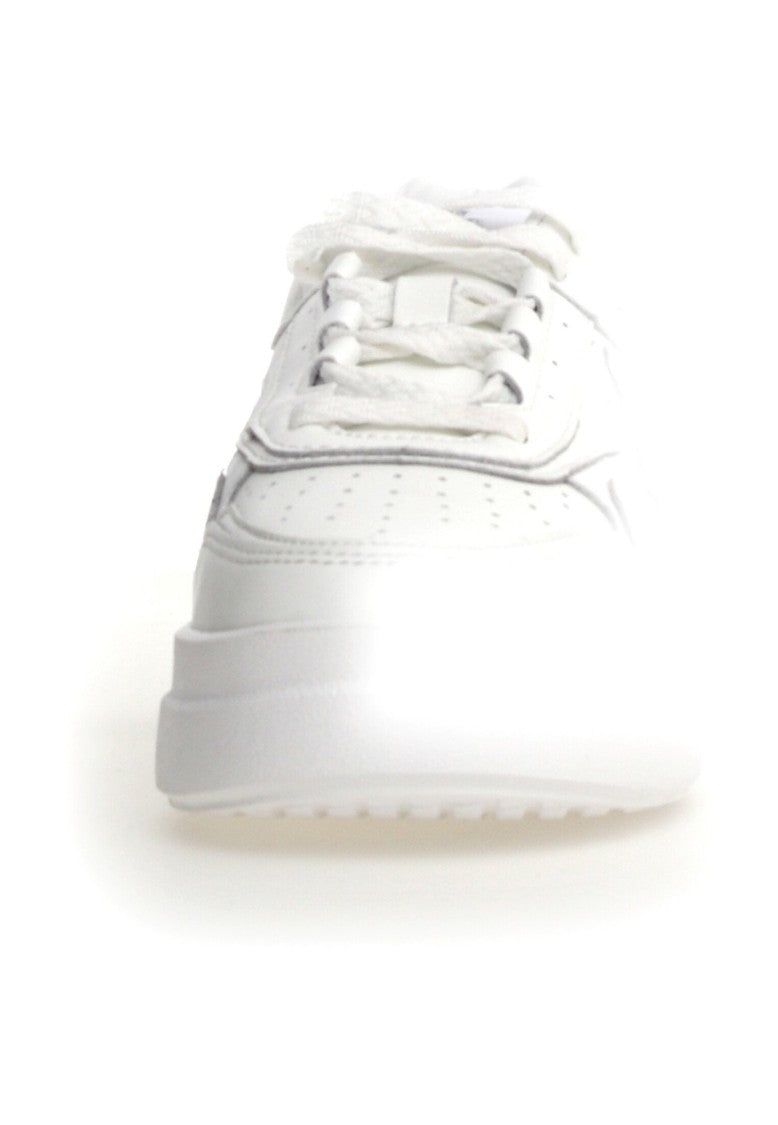 W6yz Minimalist Leather Sneakers Suede Accents Ultra-Light