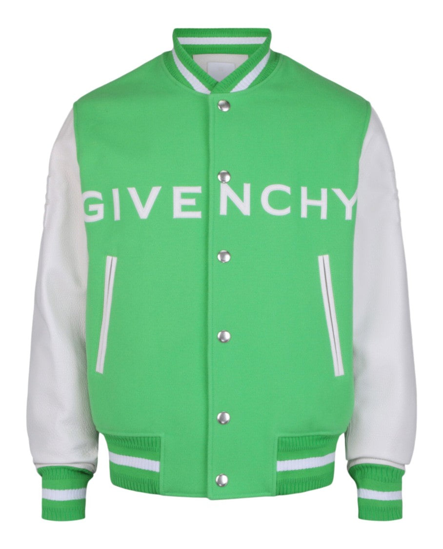 Givenchy Wool And Leather Varsity Jacket
