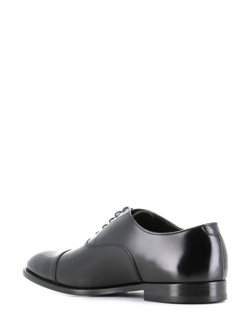 Doucal's Polished Cap-Toe Oxford Boots