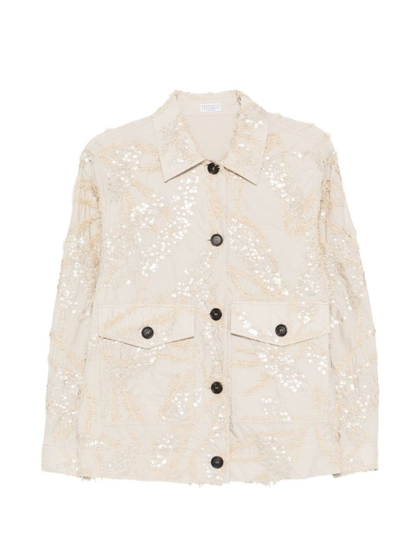 Brunello Cucinelli Boxy Light Beige Jacket