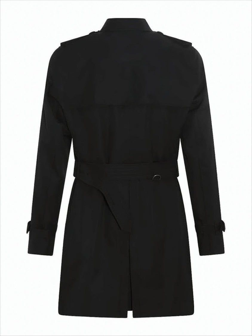 Burberry Double-Breasted Trench Coat With Belted Waist