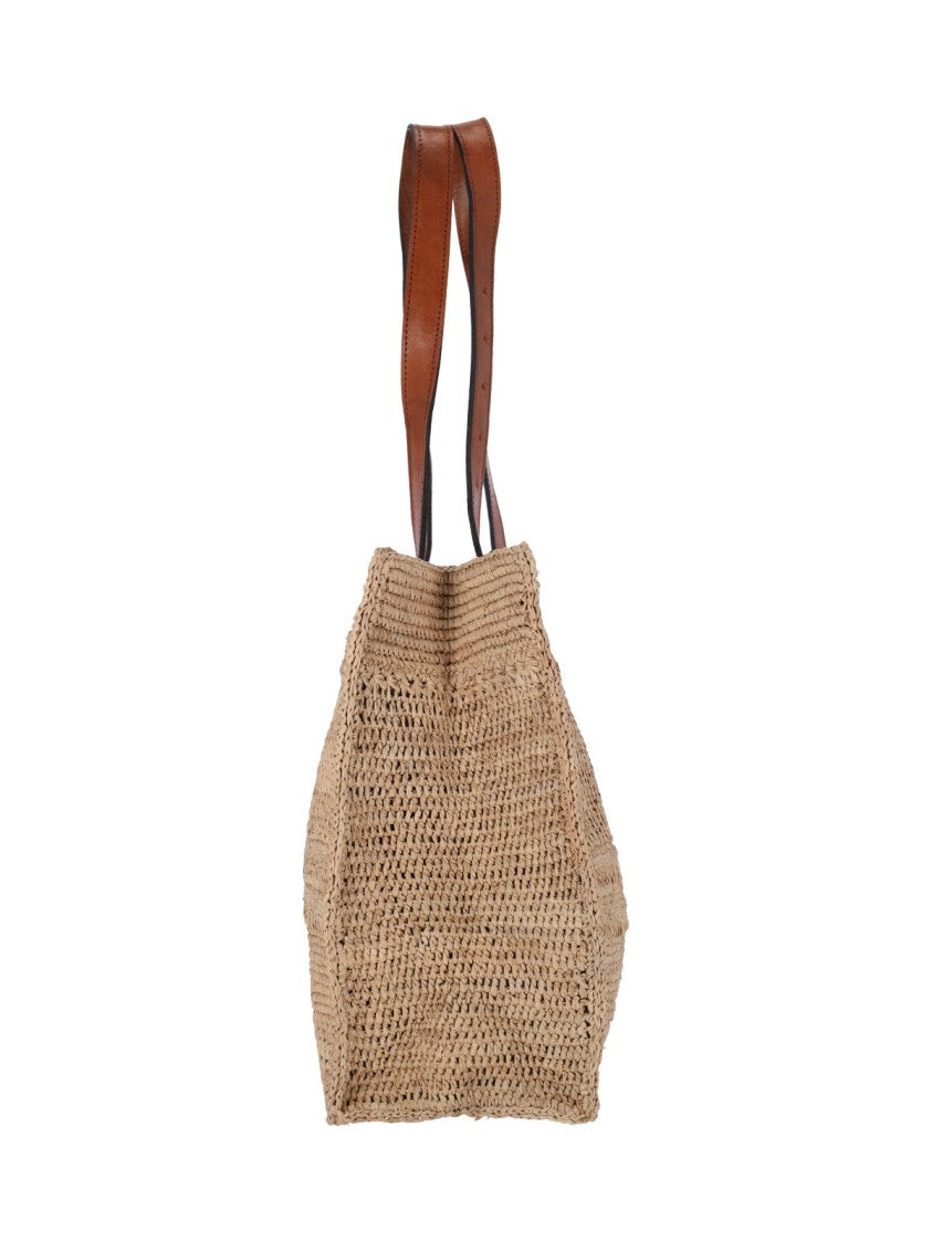 Ibeliv Natural Beige Nomade Woven Raffia Tote