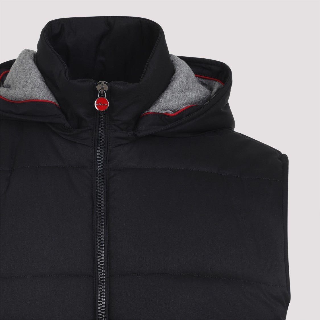 Kiton Sleeveless Black Polyester Jacket