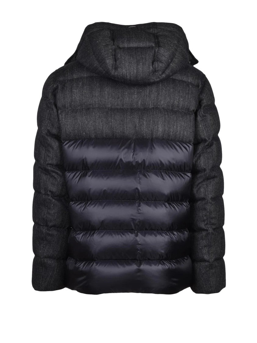 Herno Black Quilted Polyamide Down Jacket