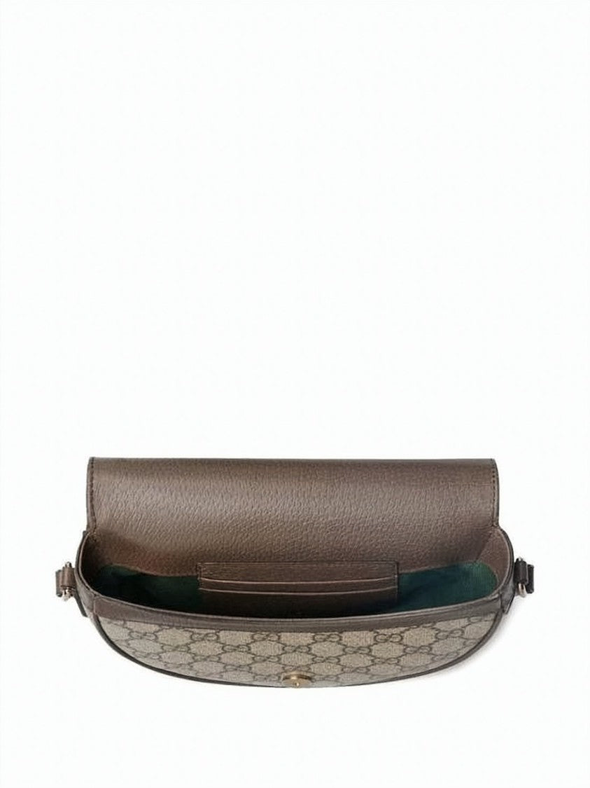 Gucci Semi-Circular Monogram Canvas Crossbody Bag