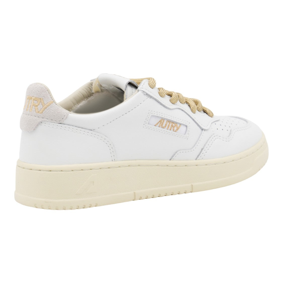 Autry White Leather Sneakers With Perforated Detailing