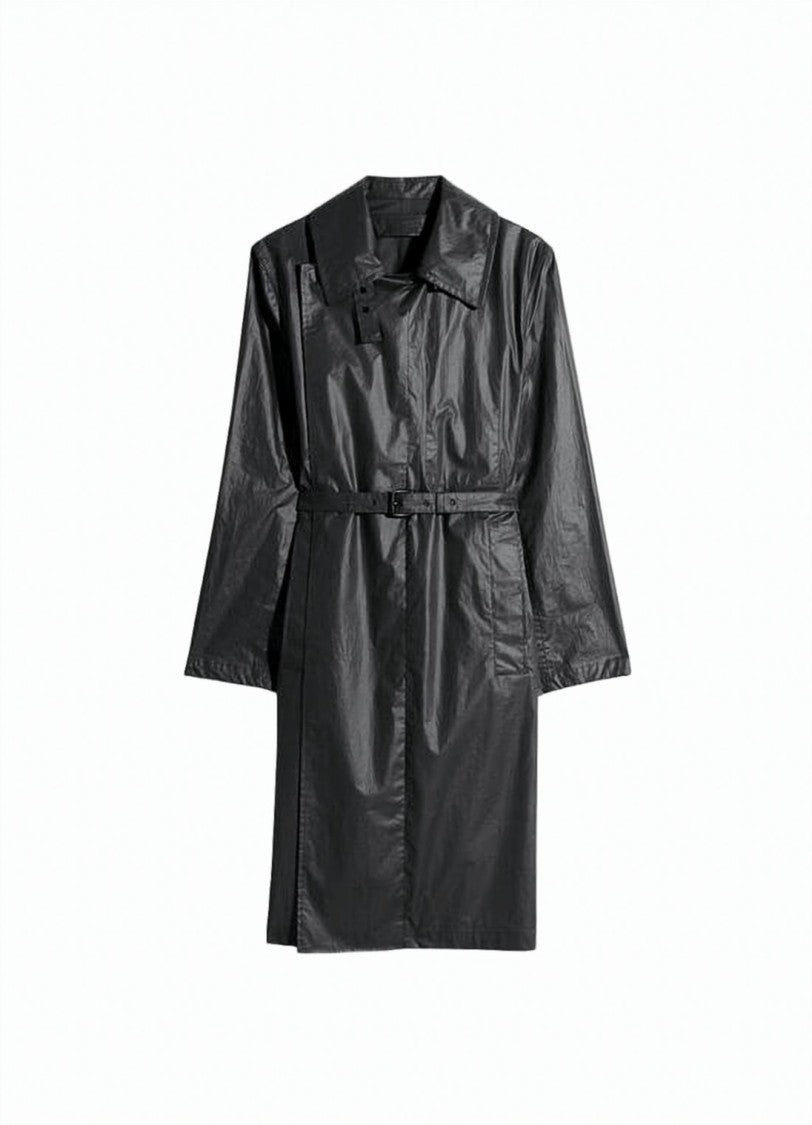 Lemaire Mid-Length Cotton Coat With Classic Collar